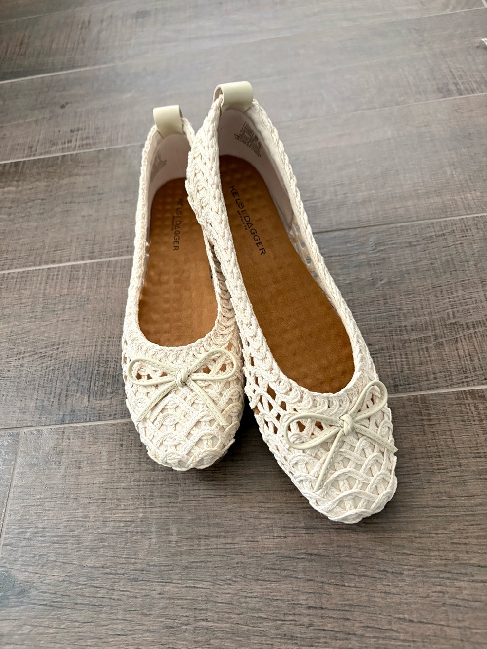 Kelsi Dagger Woven Ballet Flats - New Without Box